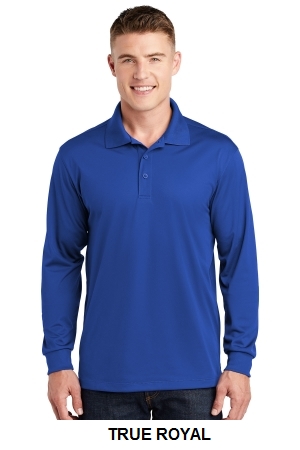 Sport-Tek Long Sleeve Micropique Sport-Wick Polo. ST657.